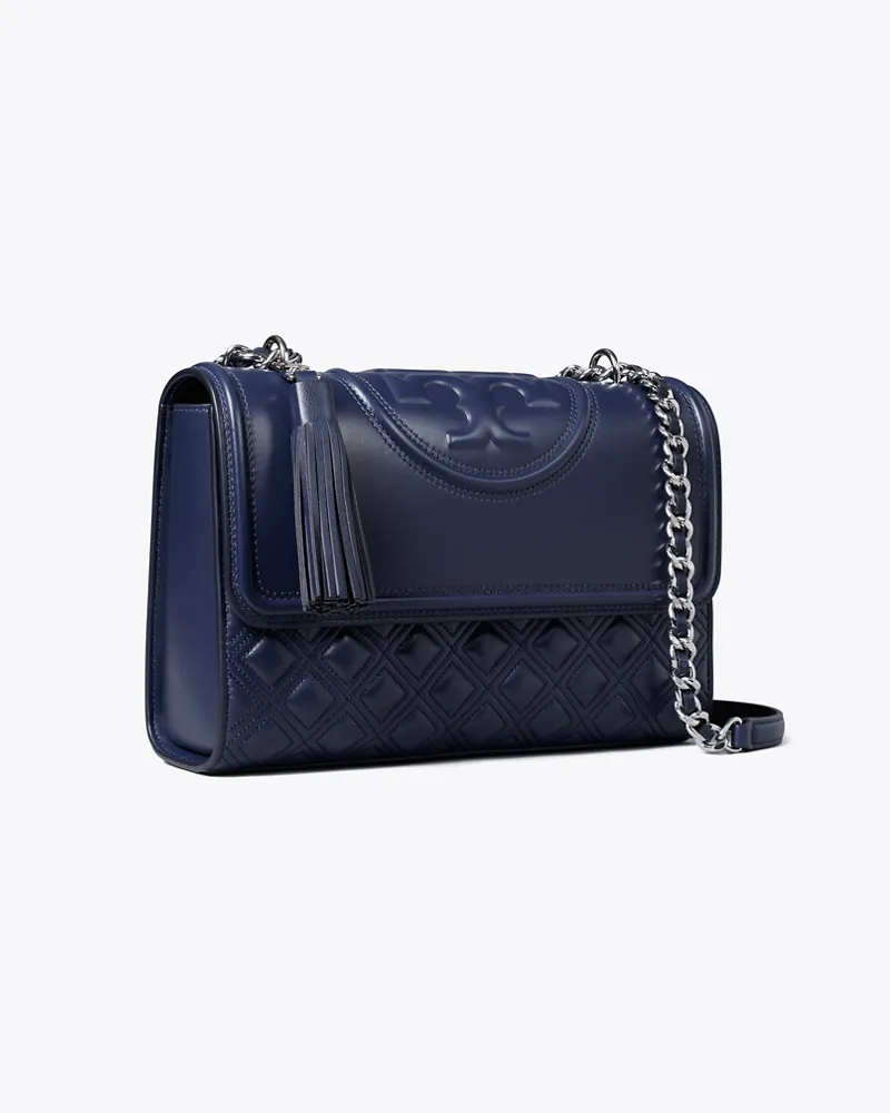 Tory Burch Damen Wandelbare Fleming Schultertasche Royal