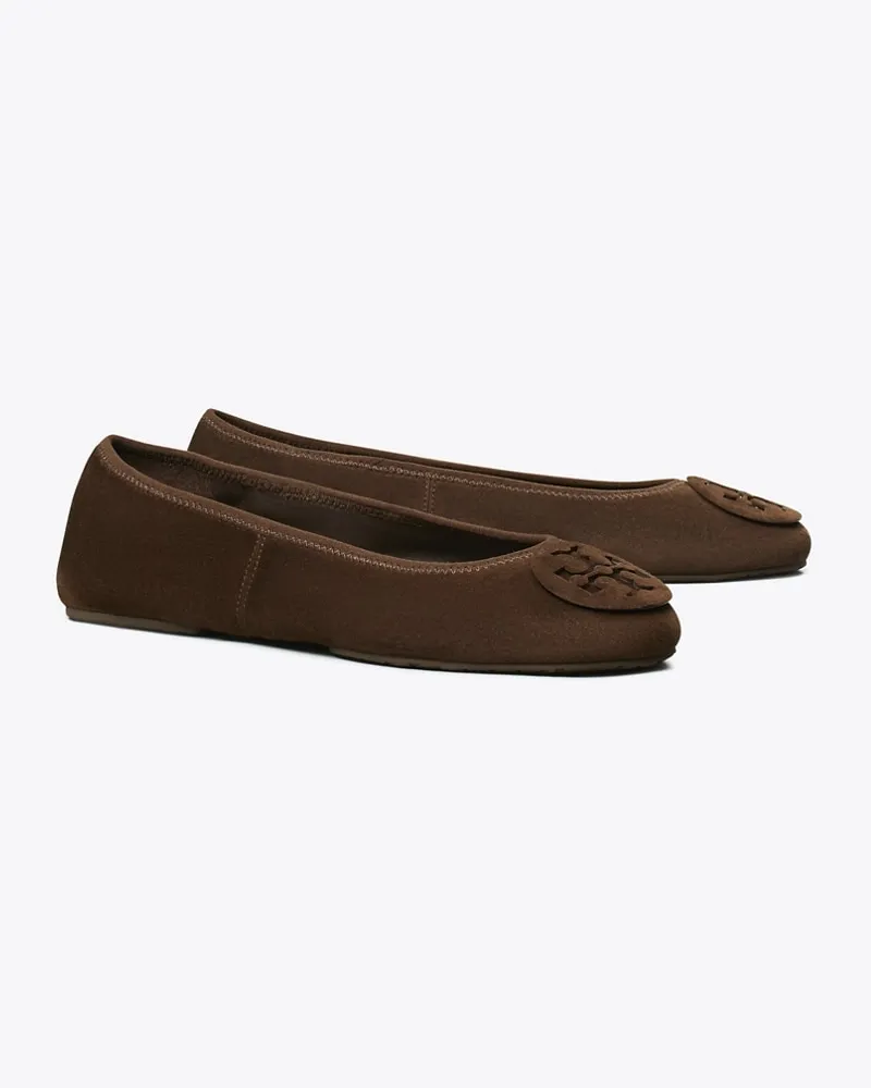 Tory Burch Damen Reva Travel Ballerina Dark