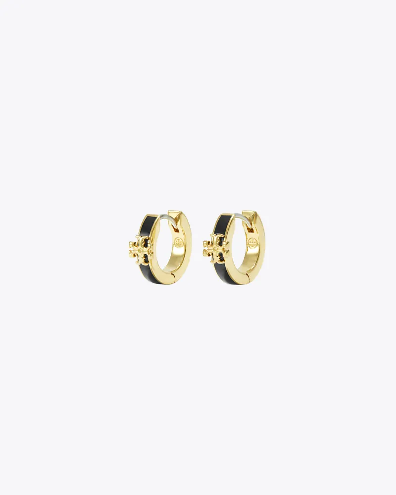 Tory Burch Damen Kira Huggie Ohrring mit Emaille Tory