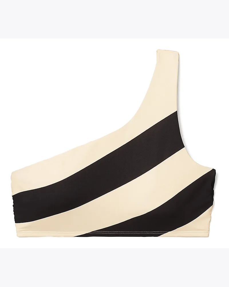 Tory Burch Printed One-Shoulder Bikini Top 
