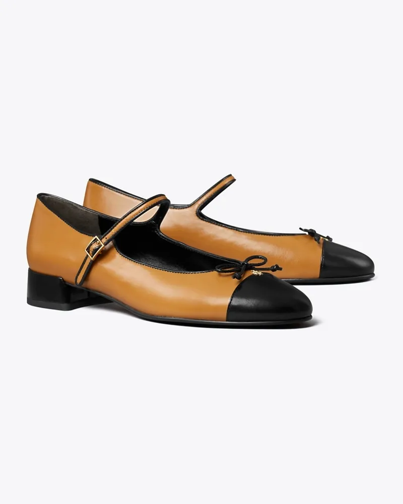 Tory Burch Mary Jane mit Zehenkappe Walnut