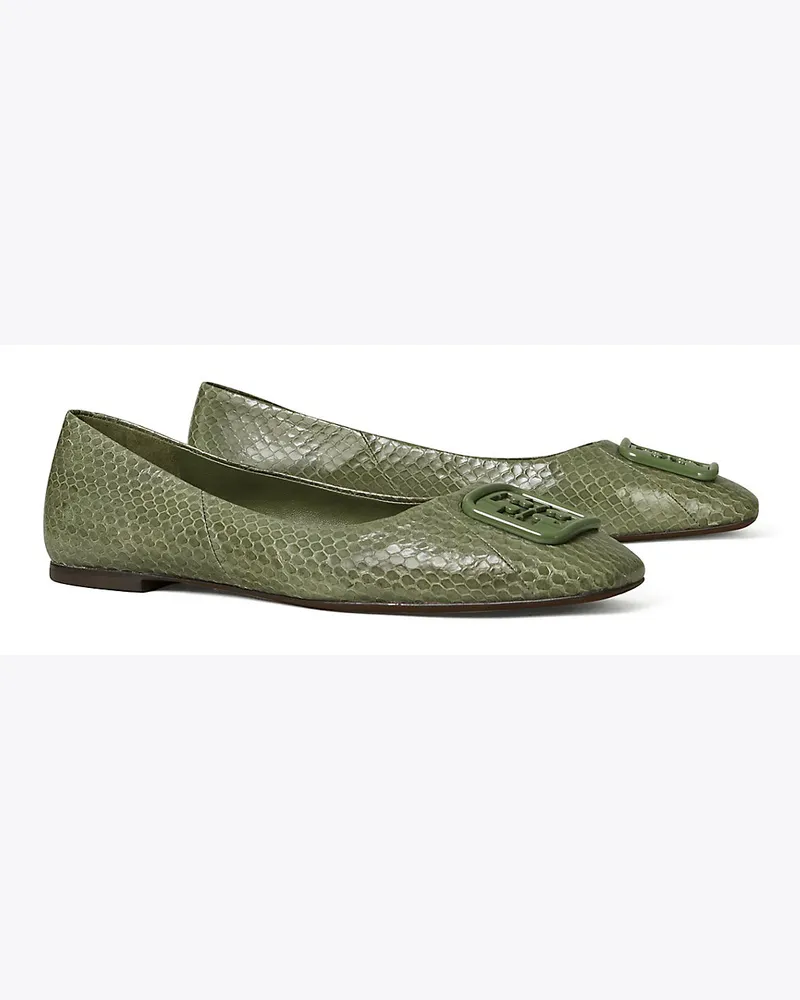 Tory Burch Georgia Ballerina, Extrabreit Palm