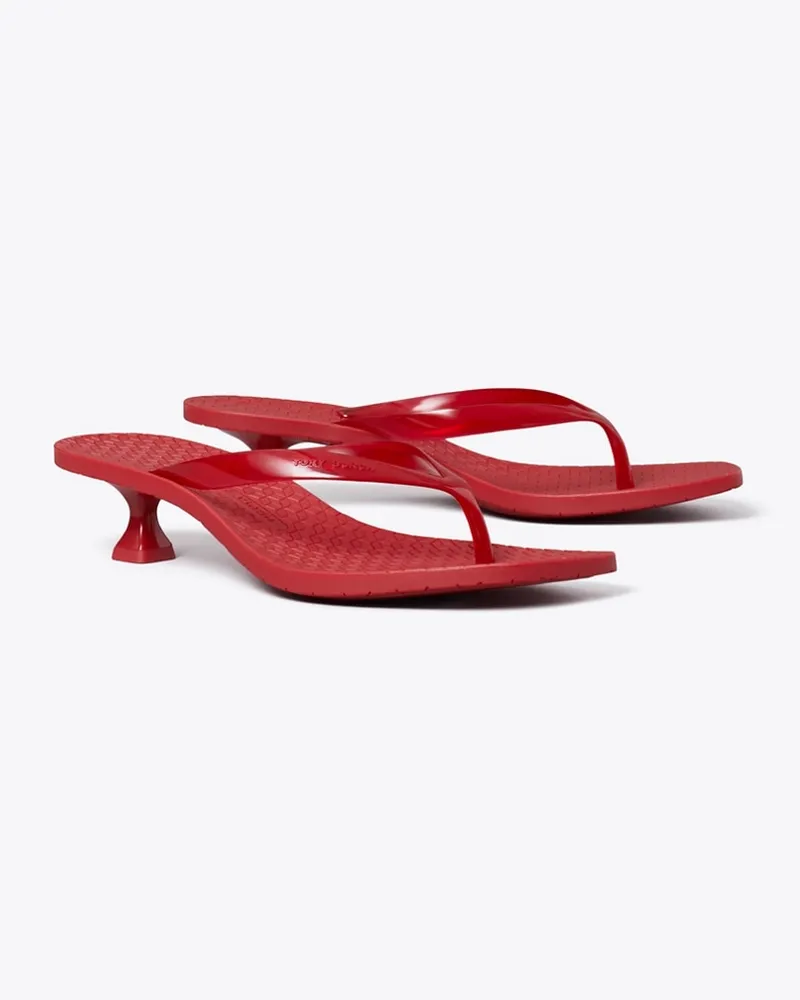 Tory Burch Jelly Flipflop mit Absatz Toucan