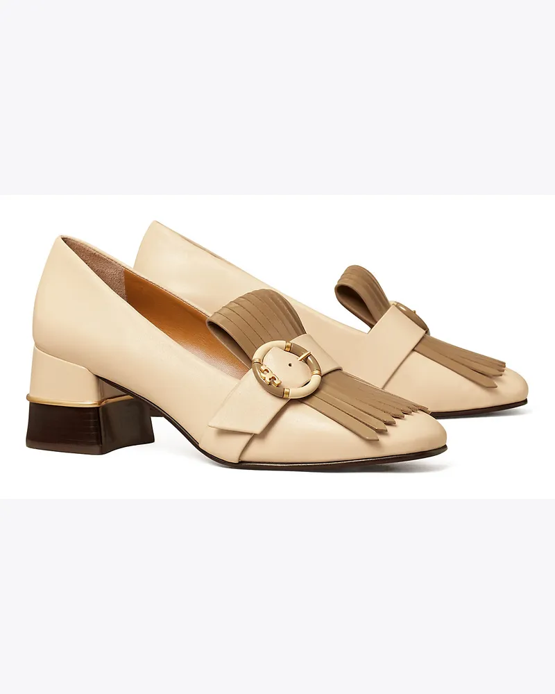 Tory Burch Kiltie Loafer Mit Multi-Logo Und Absatz Brie