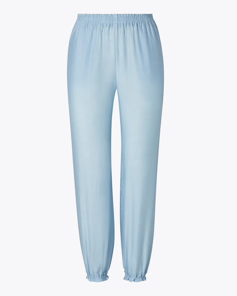 Tory Burch Damen Gesmokte Hose aus Viskose Light