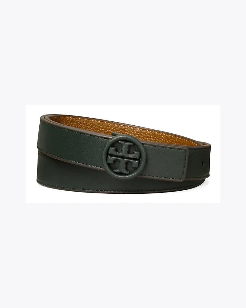 Tory Burch Wendegürtel Mit Ton-In-Ton-Logo, 2,5 cm Dark