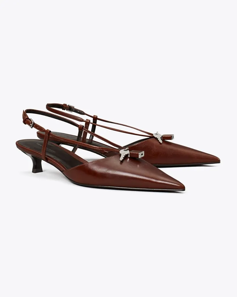 Tory Burch Lock Pumps mit niedrigem Absatz Negroni