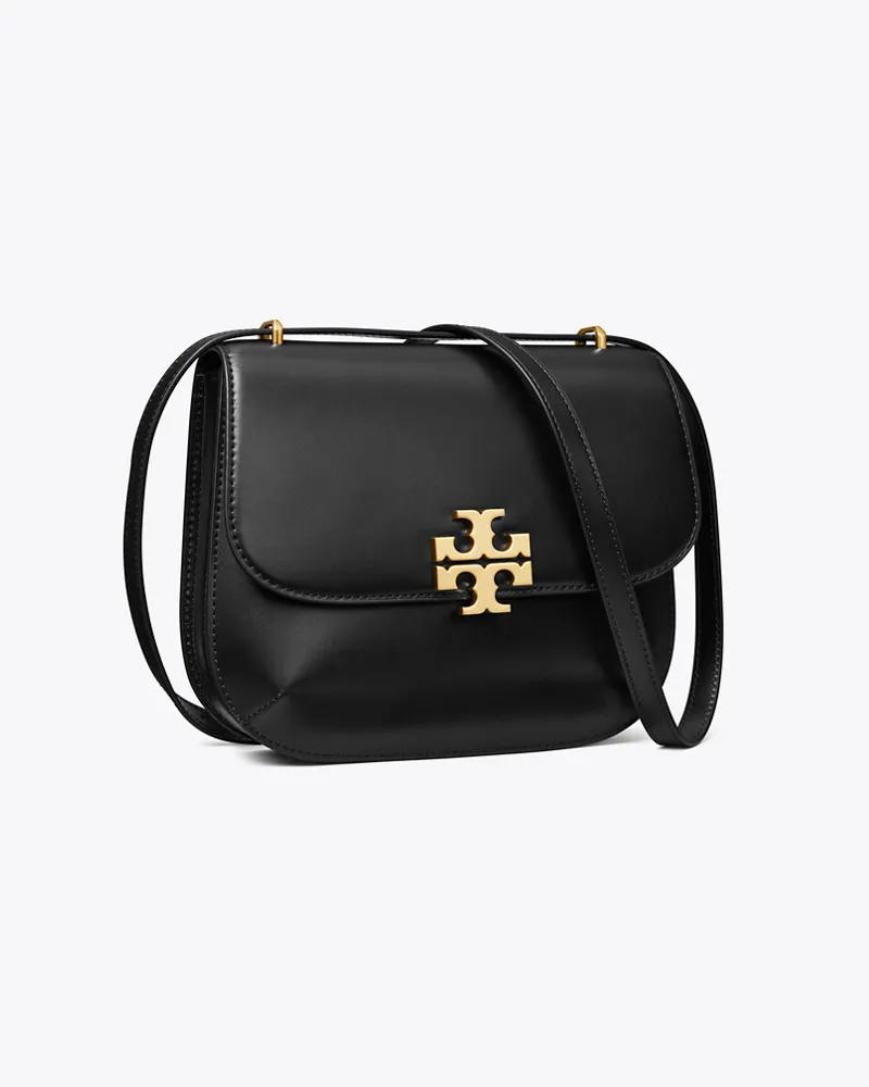 Tory Burch Damen Schmale Eleanor Satteltasche Black