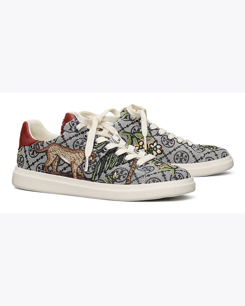 Tory Burch Bestickter Howell Court Sneaker Mit T-Monogramm Perfect