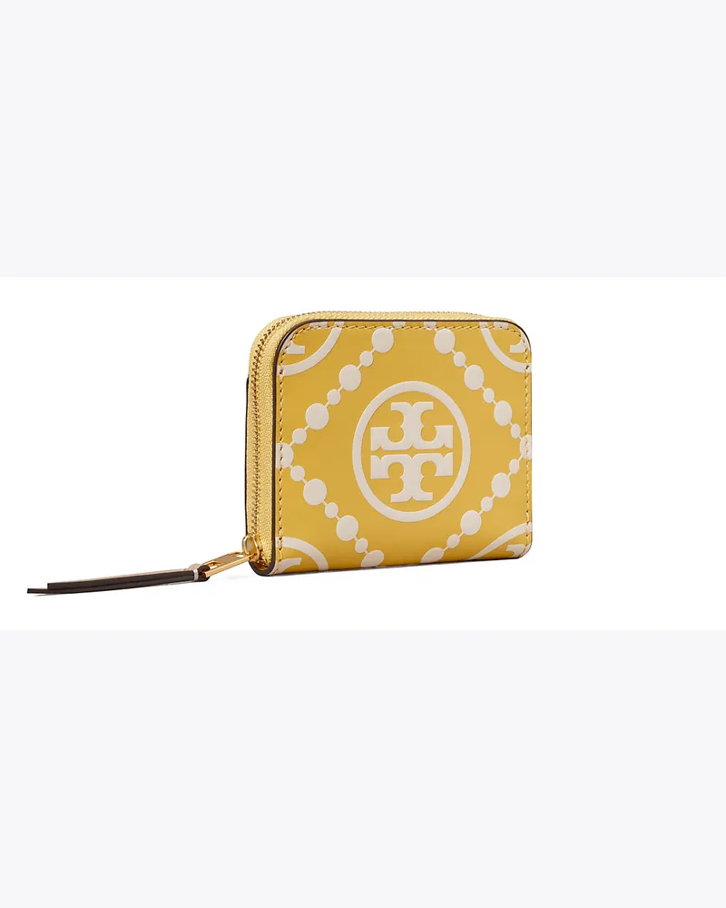 Tory Burch Geprägtes Münzetui Mit T-Monogramm Und Reißverschluss 