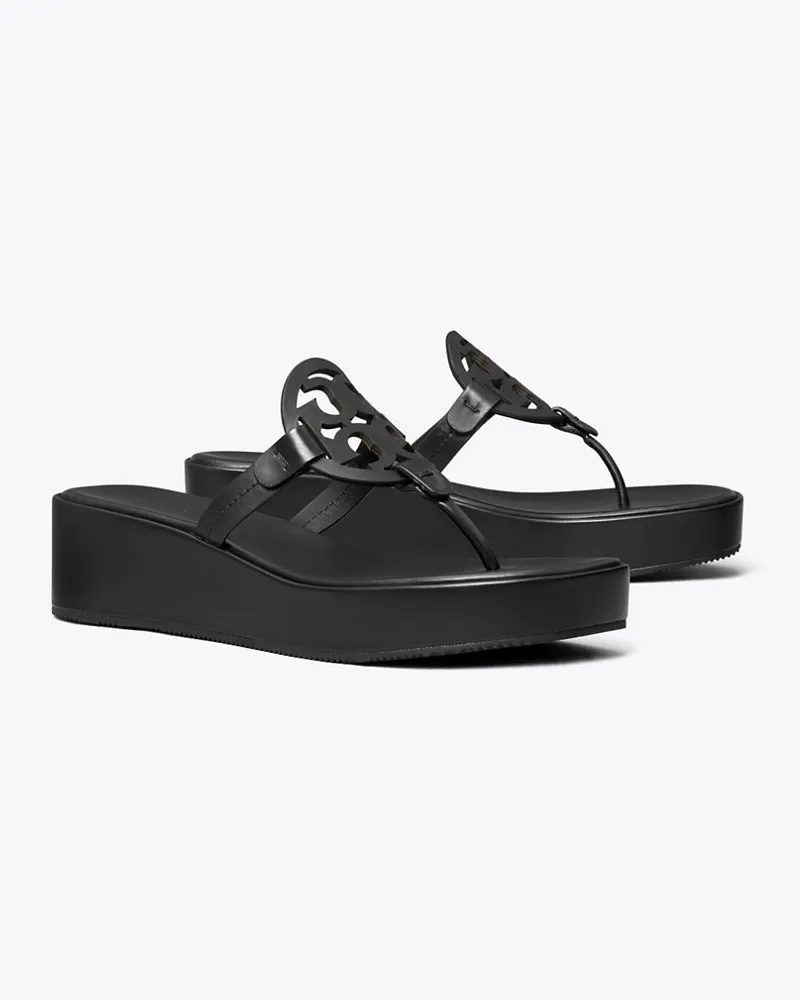 Tory Burch Damen Miller Sandale mit Keilabsatz Perfect