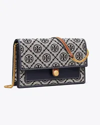 Tory Burch T Monogram Jacquard Chain Wallet Tory