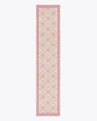 Tory Burch T Monogram Bordered Oblong Scarf T