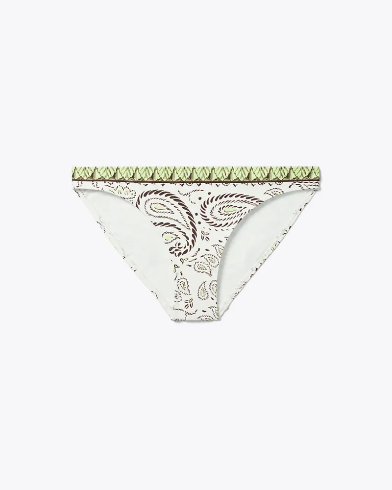 Tory Burch Damen Printed Bikini Bottom Mint