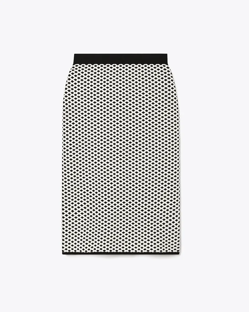Tory Burch Damen Jacquard-Rock Black