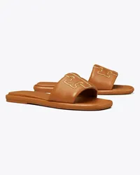 Tory Burch Double T Sport Slide Bourbon