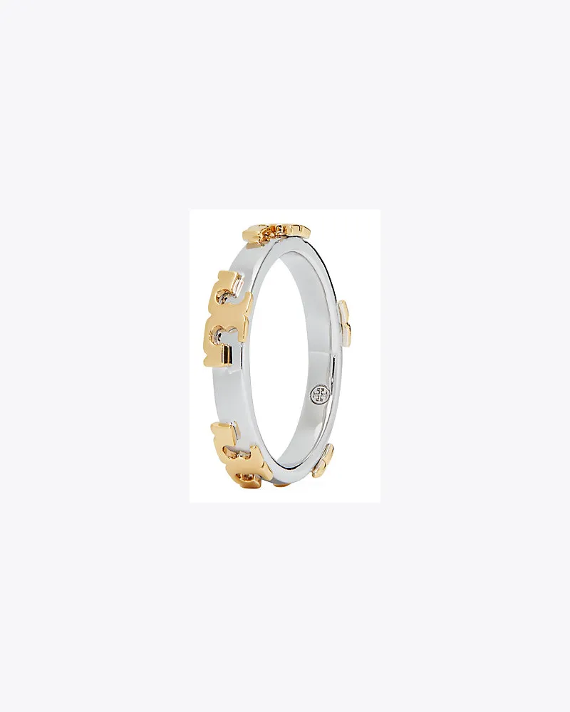 Tory Burch Stapelring Aus Metall Mit Serifen-T 