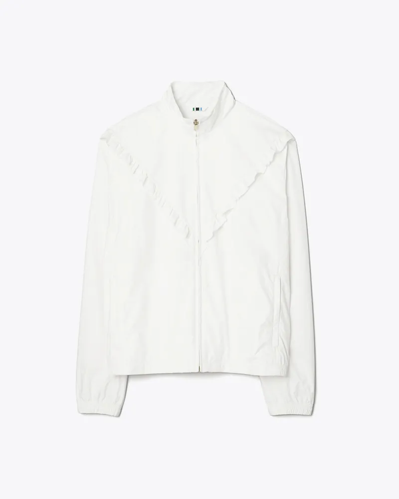 Tory Burch Damen Ruffle Windbreaker Snow