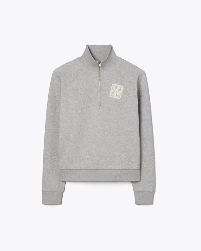 Tory Burch Damen Baumwollsweatshirt mit gesticktem Logo Medium