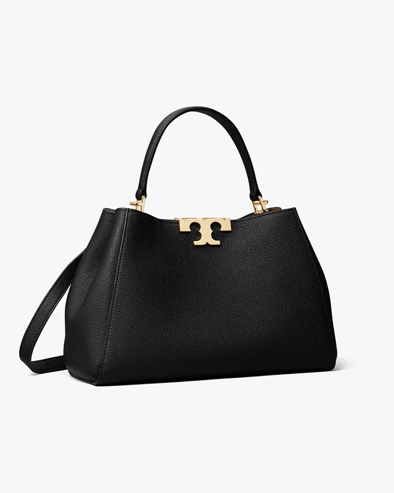 Tory Burch Mittelgroße, weiche Eleanor Henkeltasche Black