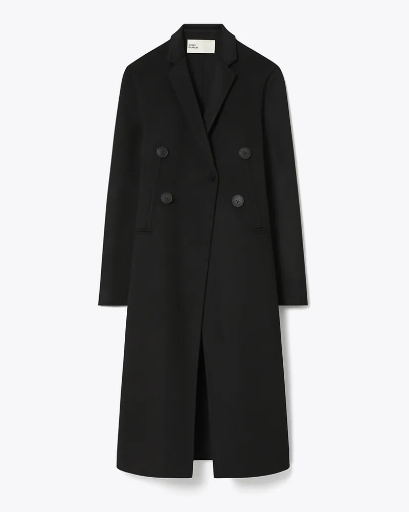 Tory Burch Damen Wollmantel Black