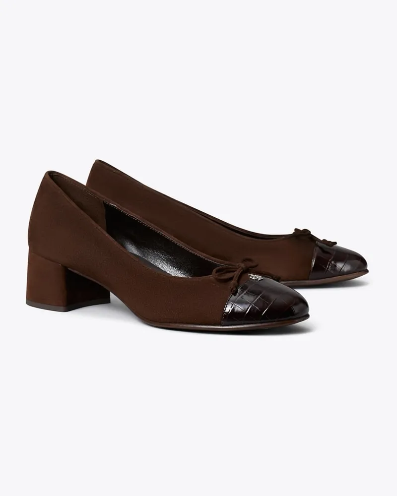 Tory Burch Damen Cap-Toe Pump Dark