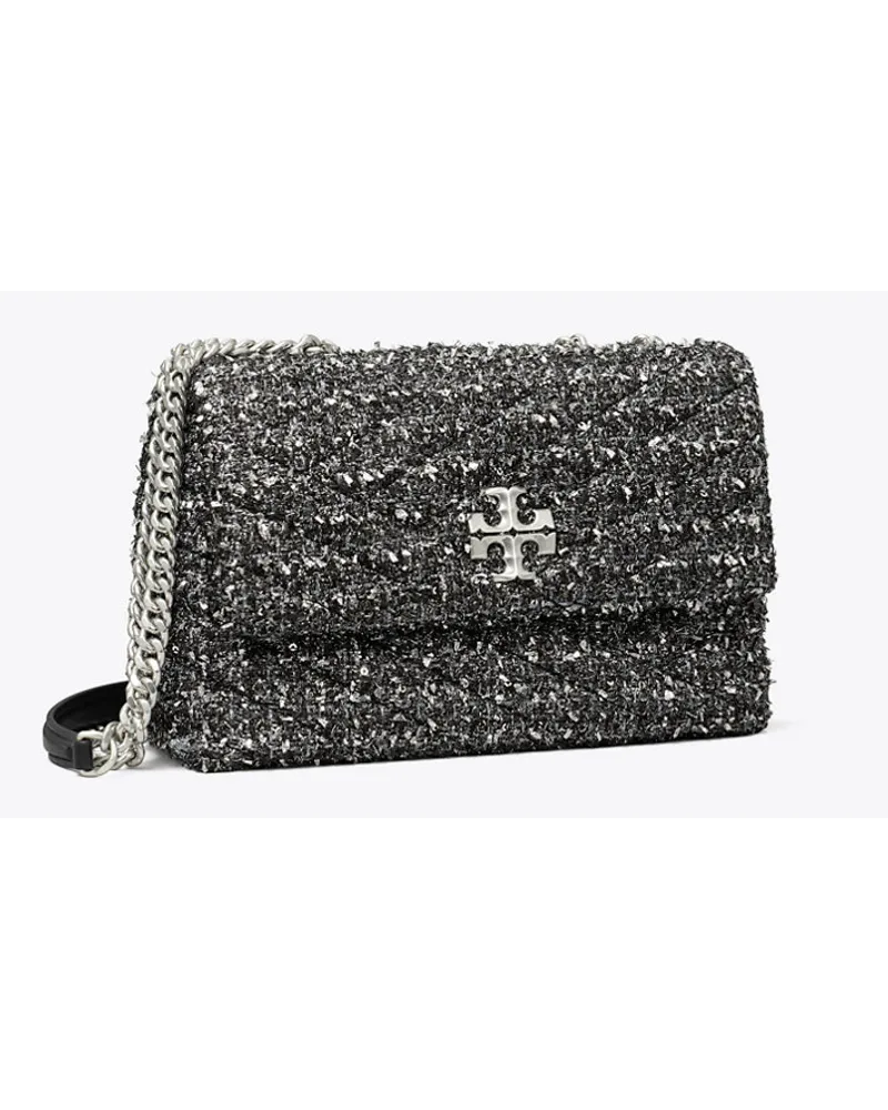 Tory Burch Small Kira Tweed Convertible Shoulder Bag Black