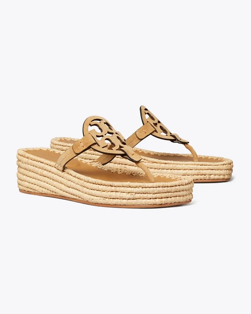 Tory Burch Miller Woven Wedge Amber