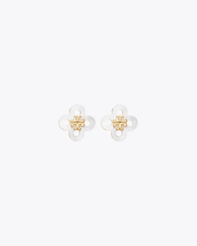 Tory Burch Damen Forget Me Not Clover Stud Earring Tory