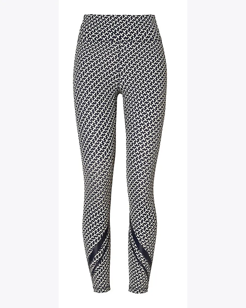 Tory Sport Federleichte 7/8-Leggings Mit Hohem Bund Und Chevronmuster Tory