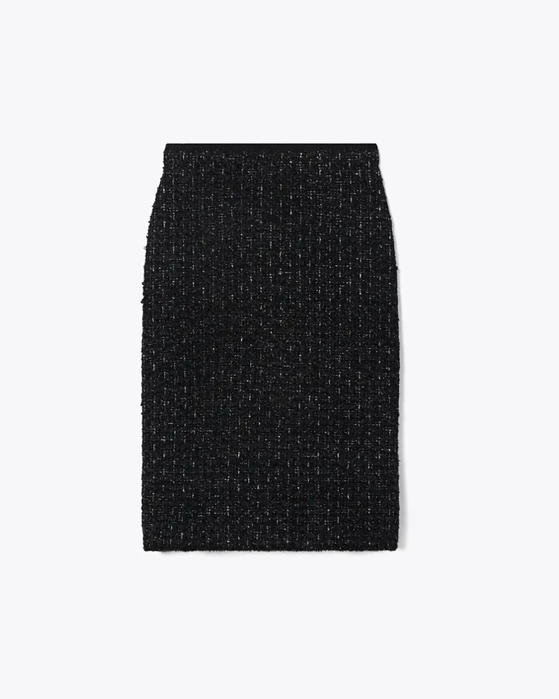 Tory Burch Metallic-Tweedrock Black