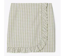 Yarn-Dyed Twill Ruffle Golf Skirt