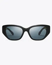 Tory Burch Kira Rectangle Sunglasses Black