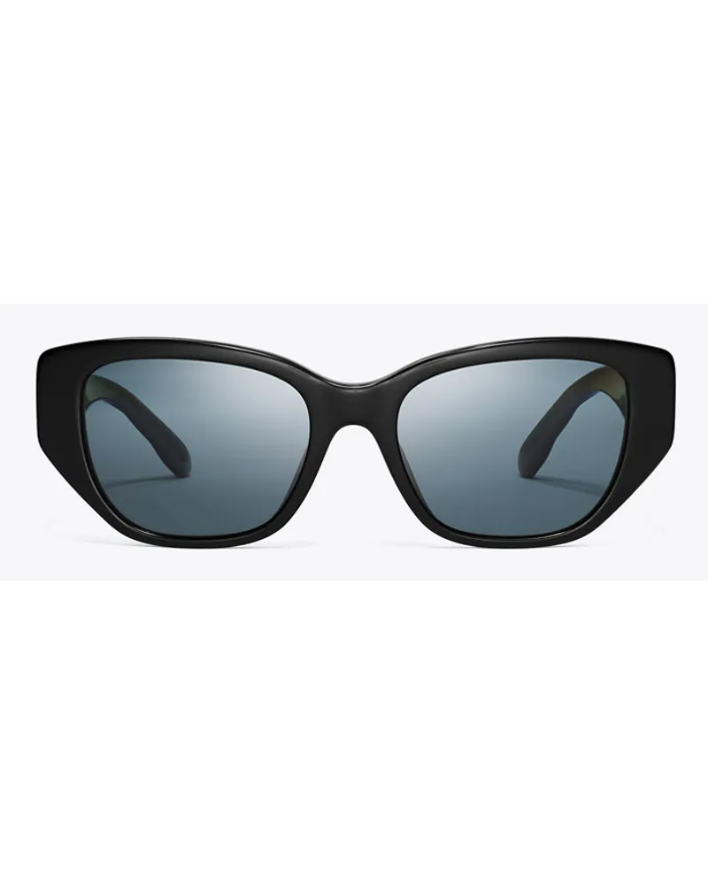 Tory Burch Kira Rectangle Sunglasses Black