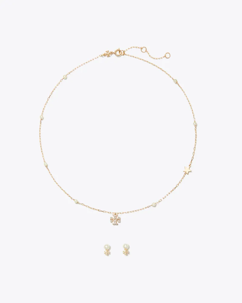 Tory Burch Moondance Geschenkset mit Halskette und Ohrringen Tory