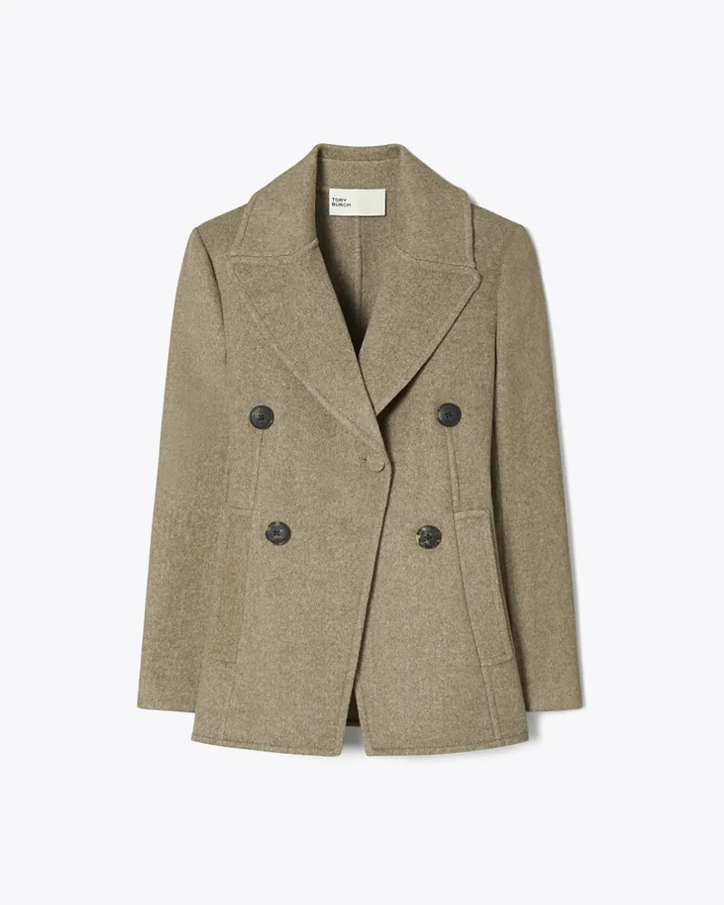Tory Burch Damen Lässige Twilljacke Mocha