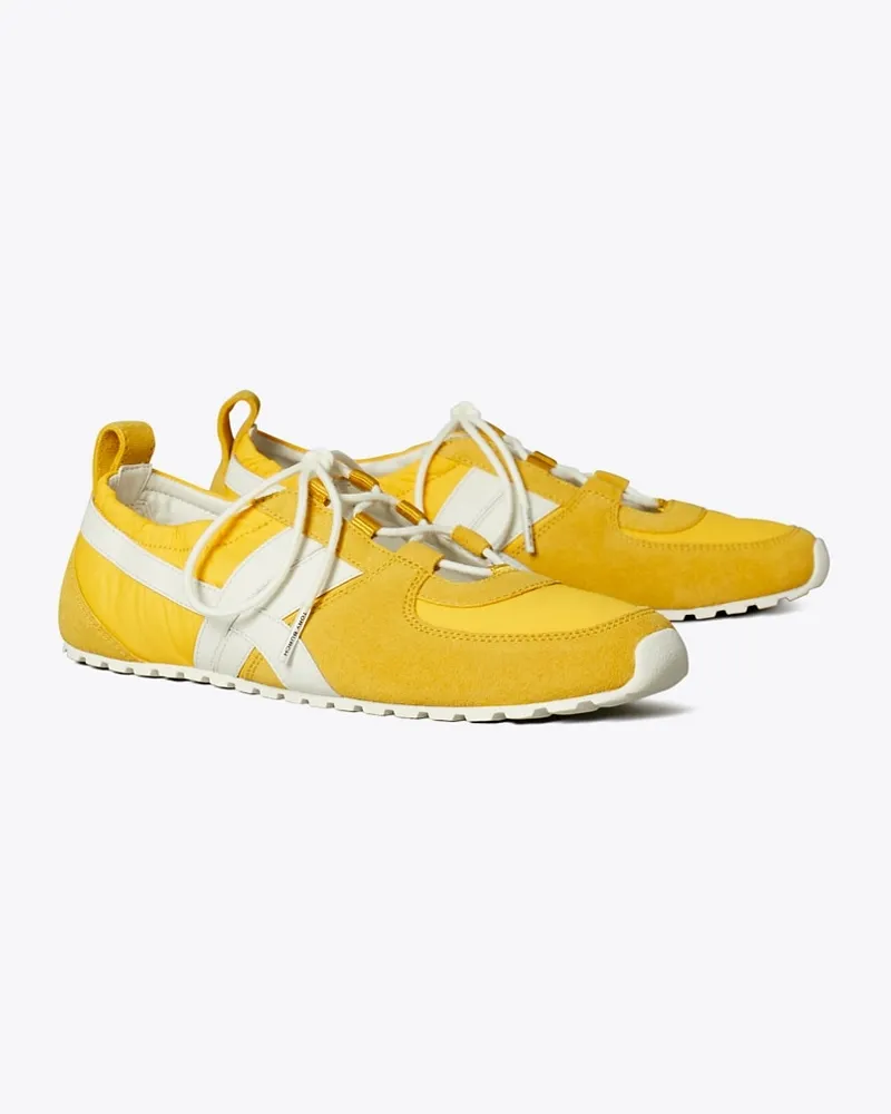 Tory Burch Hank Ballerina-Sneaker Yellow