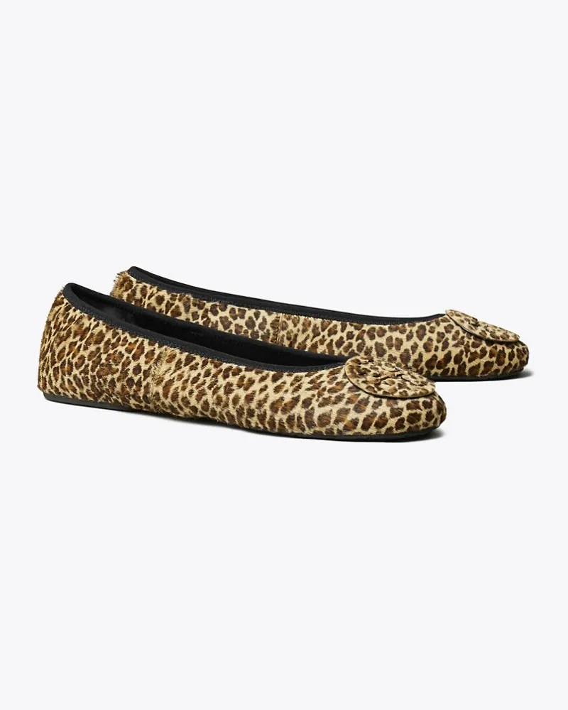 Tory Burch Damen Reva Travel Ballerina Leopard