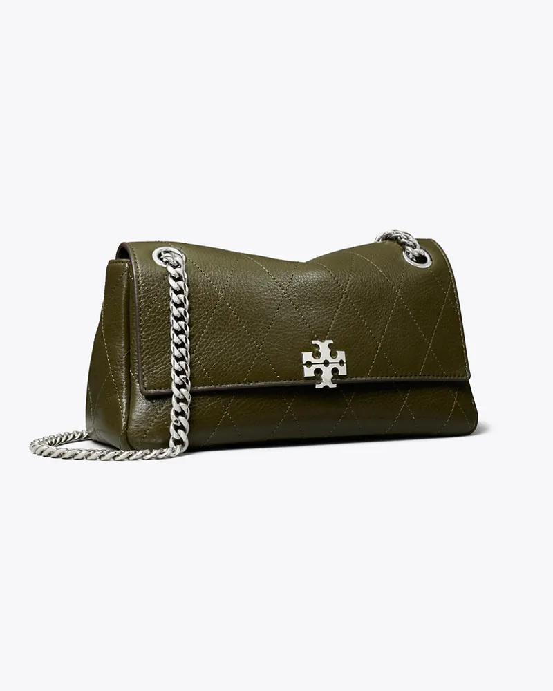 Tory Burch Kleine gesteppte Charlie Schultertasche Dark