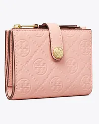 Tory Burch T Monogram Leather Bi-Fold Wallet Pink