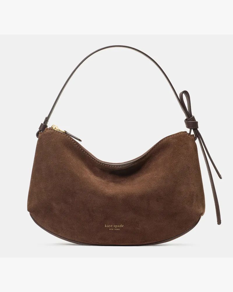 Kate Spade Kate Spade Loop Schultertasche Aus Wildleder für Frauen in Hot Fudge Mehrfarbig | Wildleder Hot
