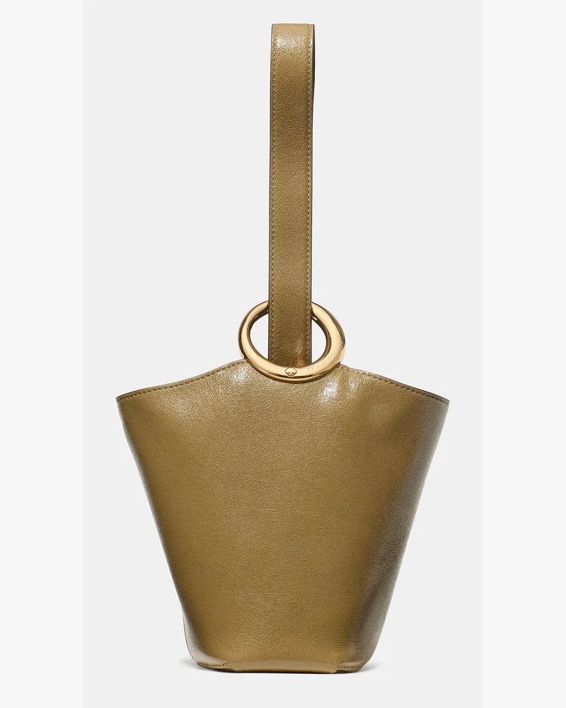 Kate Spade Kate Spade Halo Glazed Mini-Beuteltasche Aus Leder für Frauen in Getrockneter Thymian | Leder Getrockneter