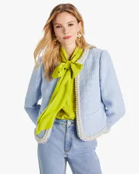 Kate Spade Jacke aus Tweed mit Perlen Pale