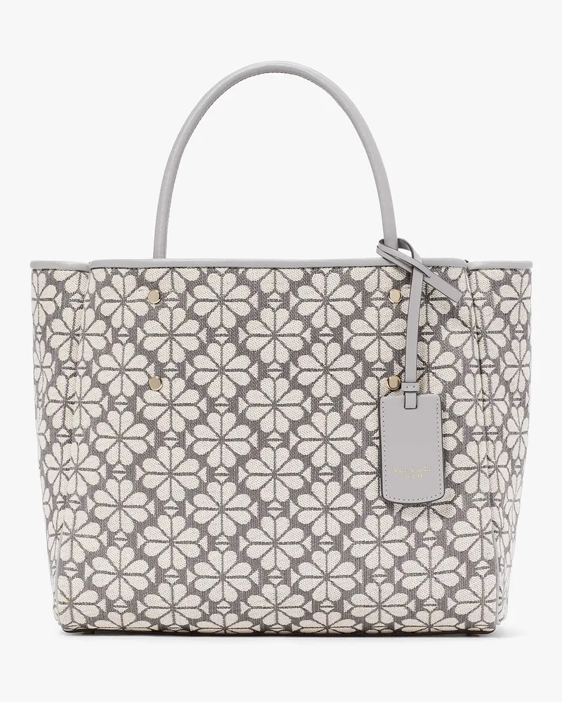 Kate Spade Spade Flower Everything Tote Bag Aus Jacquard, Mittelgroß Grey
