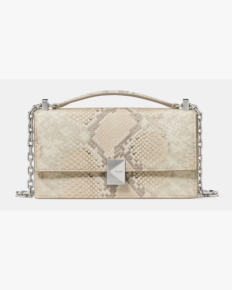 Kate Spade Mini-Crossbodybag Mit Deco-Schlangenprägung Neutral