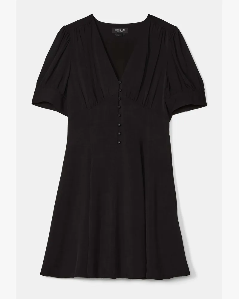 Kate Spade Mini-Kleid Mit Fließenden Puffärmeln Black
