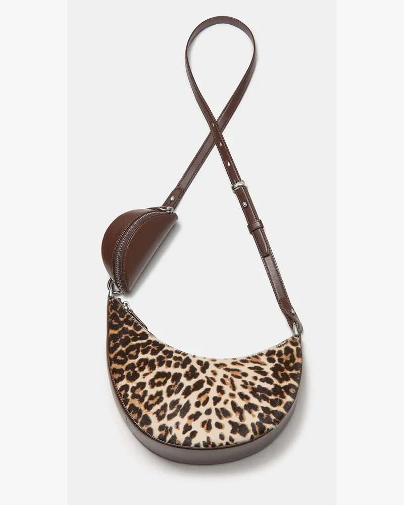 Kate Spade Kate Spade Duo Leopard Umhängetasche In Ponyfelloptik für Frauen in Leopardenmuster Mehrfarbig | KUNSTFELL Leopardenmuster