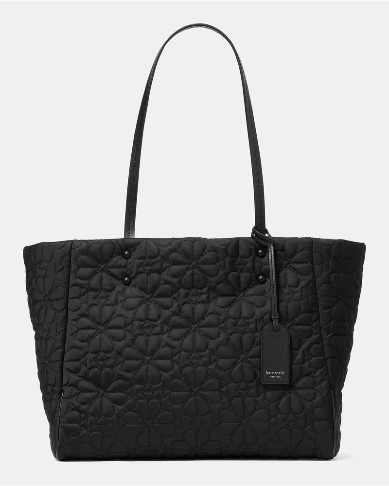Kate Spade Kate Spade Tilly Tote Bag Mit Steppmuster, Mittelgroß für Frauen in Schwarz | Stoff Schwarz