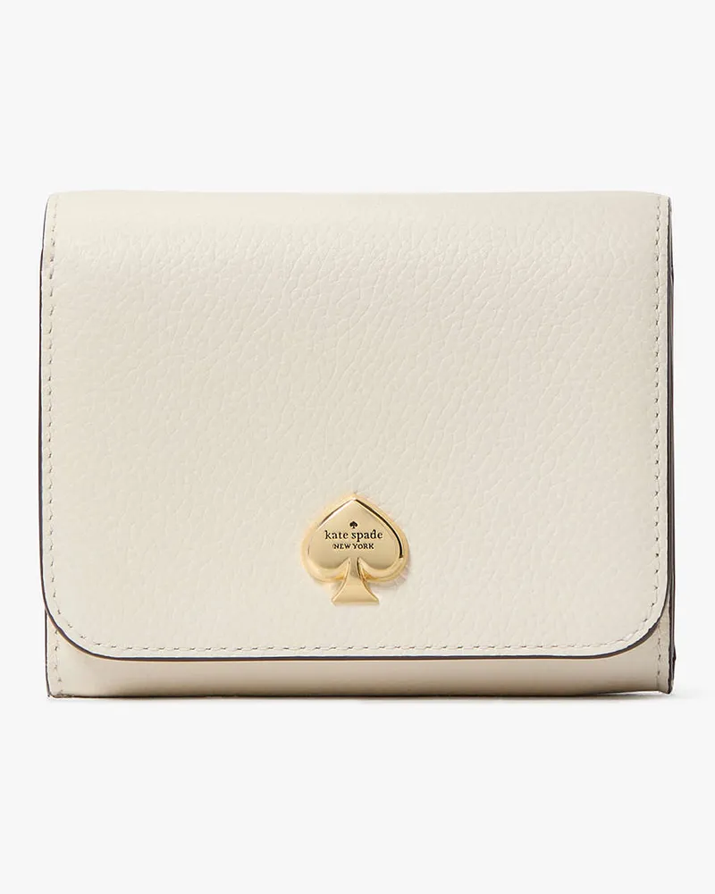 Kate Spade Kayla Portemonnaie Mit L-Reißverschluss, Klein Meringue