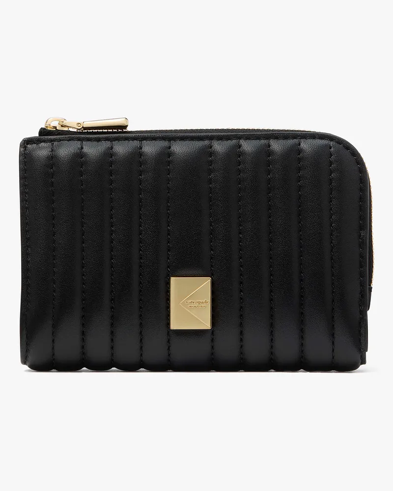 Kate Spade Deco Portemonnaie Mit Steppmuster, Kompakt Black